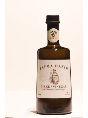 FATMA HANIM  Hünnap Sirkesi 500 ml / Meşe Fıçılarında Doğal Fermantasyon