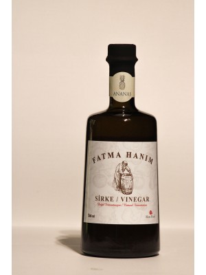 FATMA HANIM Ananas Sirkesi 500 ml / Meşe Fıçılarında Doğal Fermantasyon