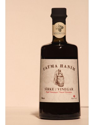 FATMA HANIM  Böğürtlen Sirkesi 500 ml / Meşe Fıçılarında Doğal Fermantasyon