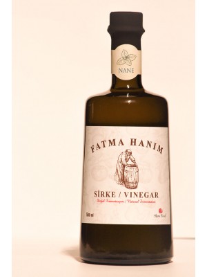 FATMA HANIM  Nane Sirkesi 500 ml / Meşe Fıçılarında Doğal Fermantasyon
