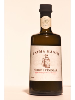 FATMA HANIM  Nane Sirkesi 500 ml / Meşe Fıçılarında Doğal Fermantasyon