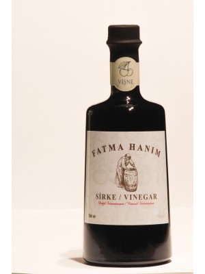 FATMA HANIM Vişne Sirkesi 500 ml / Meşe Fıçılarında Doğal Fermantasyon