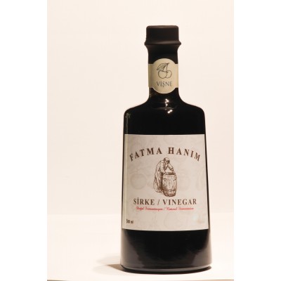 FATMA HANIM Vişne Sirkesi 500 ml / Meşe Fıçılarında Doğal Fermantasyon